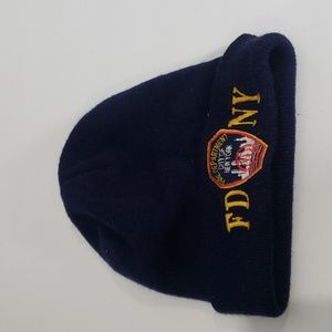 🤯3/$12 FDNY Fire Department New York Blue Beanie Winter Hat Toque